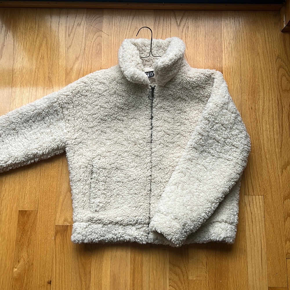 Zara Sherpa Teddy Jacket